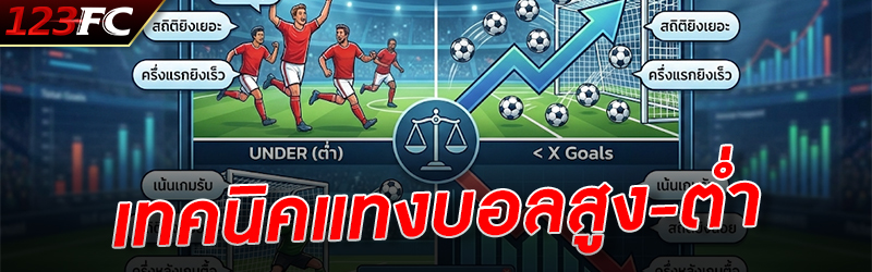 เทคนิคแทงบอลสูง-ต่ำ